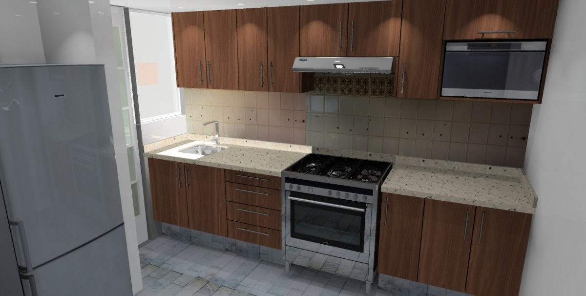 Render Cocina Integral Polanco Thiers