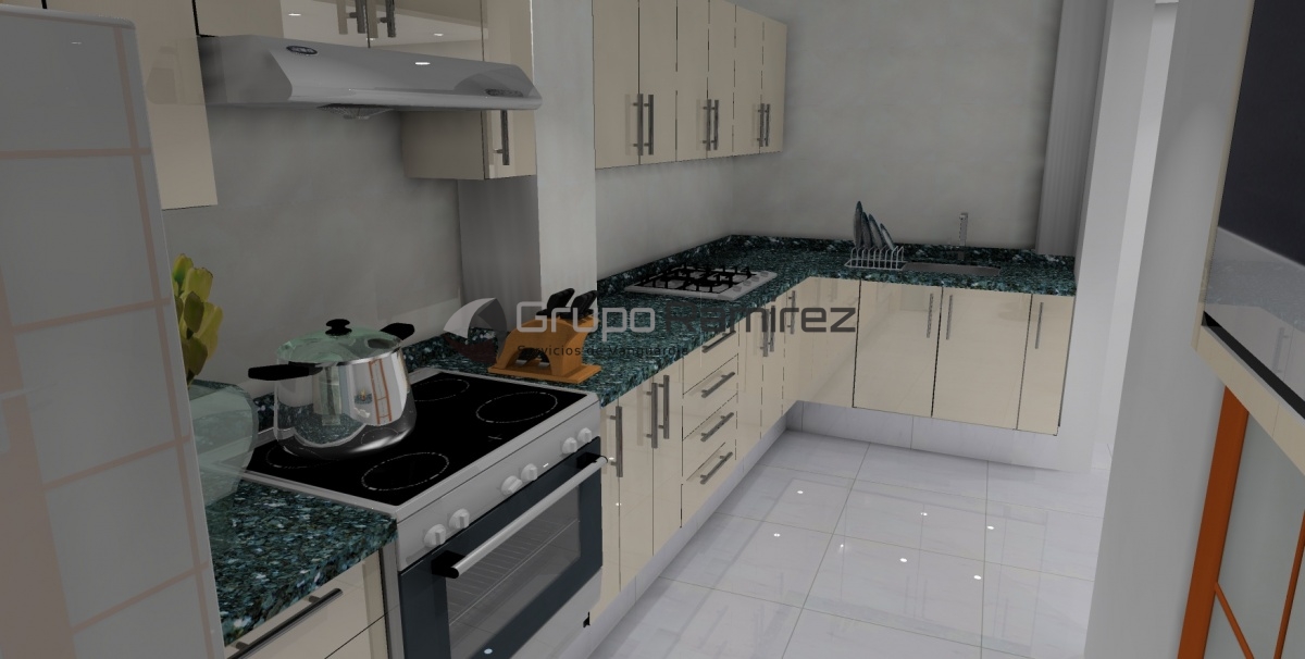 Cocina integral Tlapan Render