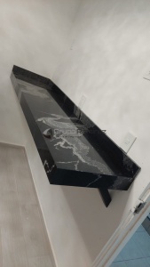 Barra de granito Python Black instalada en Álvaro Obregón