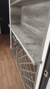 Cubierta de granito para bar en galaxy white