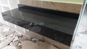 Cubierta de Granito Negro san Gabriel en Tecamachalco