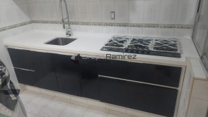 Cubierta de cuarzo blanco en Iztapalapa