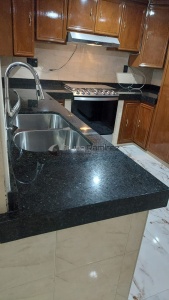 Cubierta de Granito Negro San Gabriel para cocina